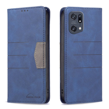 Magnetic Splicing Leather Phone Case