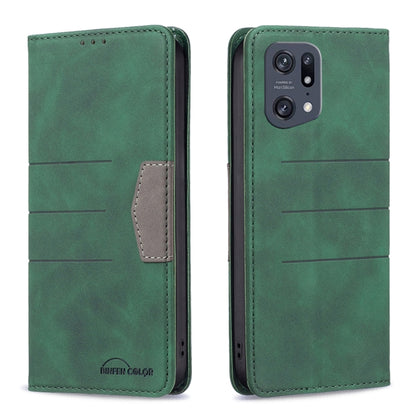 Magnetic Splicing Leather Phone Case
