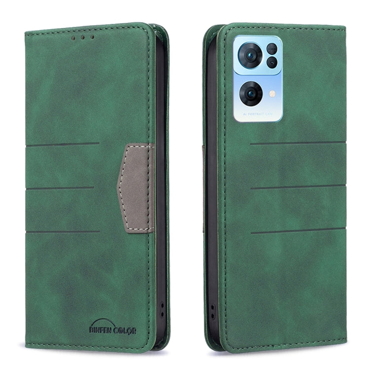 Magnetic Splicing Leather Phone Case