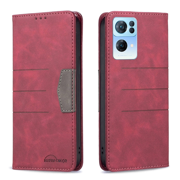 Magnetic Splicing Leather Phone Case