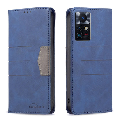 Magnetic Splicing Leather Phone Case