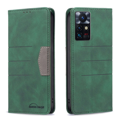 Magnetic Splicing Leather Phone Case