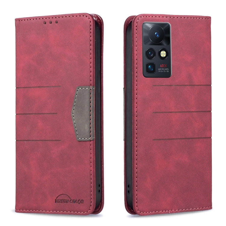 Magnetic Splicing Leather Phone Case