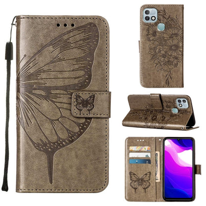 Embossed Butterfly Leather Phone Case, For Infinix Hot 10i / Smart 5 Pro, For Infinix Hot 11s, For Infinix Hot 11s NFC