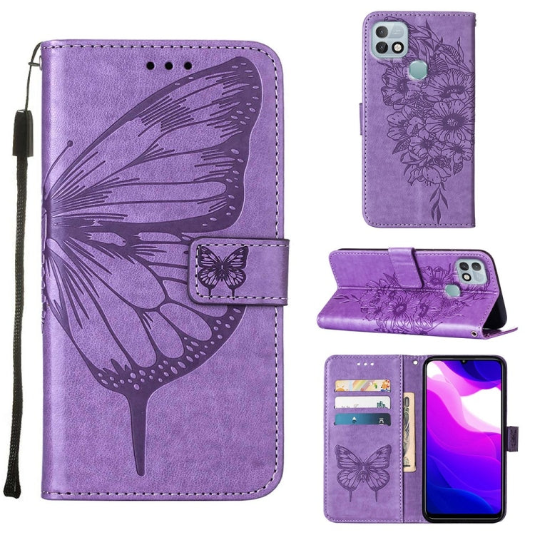Embossed Butterfly Leather Phone Case, For Infinix Hot 10i / Smart 5 Pro, For Infinix Hot 11s, For Infinix Hot 11s NFC