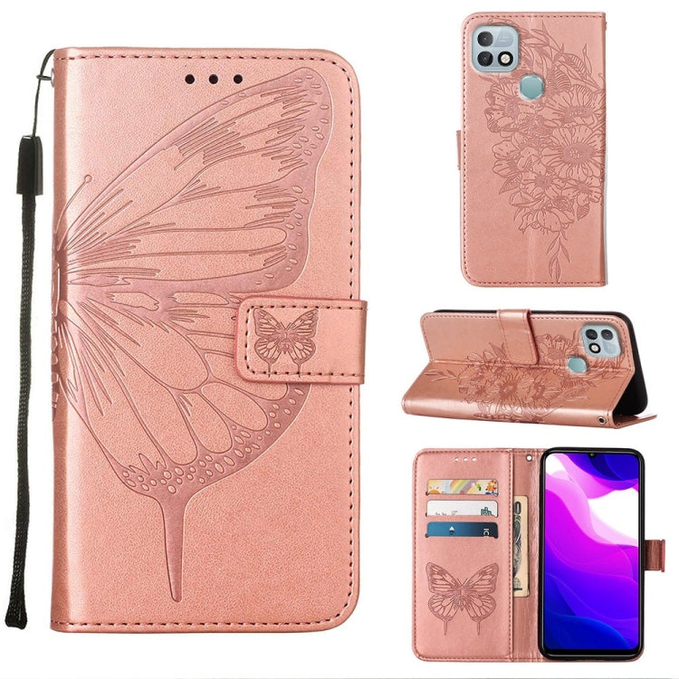 Embossed Butterfly Leather Phone Case, For Infinix Hot 10i / Smart 5 Pro, For Infinix Hot 11s, For Infinix Hot 11s NFC