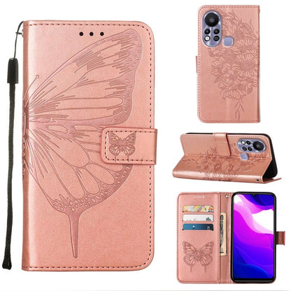 Embossed Butterfly Leather Phone Case, For Infinix Hot 10i / Smart 5 Pro, For Infinix Hot 11s, For Infinix Hot 11s NFC