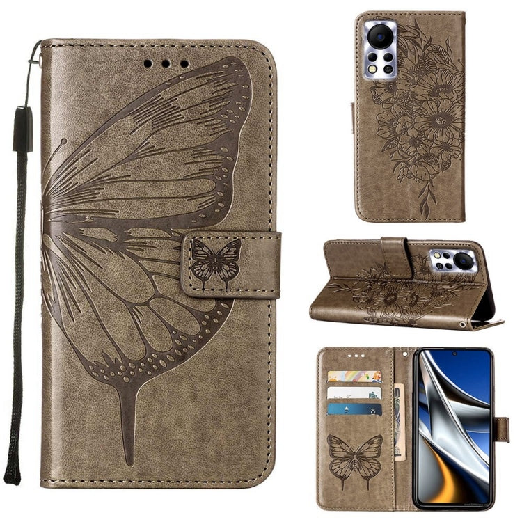 Embossed Butterfly Leather Phone Case, For Infinix Hot 10i / Smart 5 Pro, For Infinix Hot 11s, For Infinix Hot 11s NFC