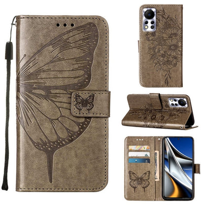 Embossed Butterfly Leather Phone Case, For Infinix Hot 10i / Smart 5 Pro, For Infinix Hot 11s, For Infinix Hot 11s NFC