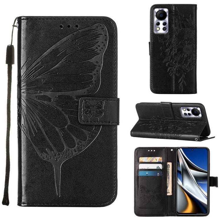 Embossed Butterfly Leather Phone Case, For Infinix Hot 10i / Smart 5 Pro, For Infinix Hot 11s, For Infinix Hot 11s NFC