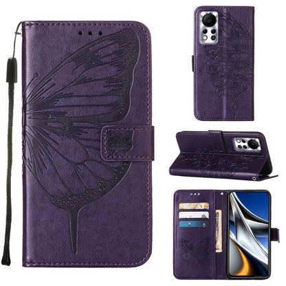 Embossed Butterfly Leather Phone Case, Series 2