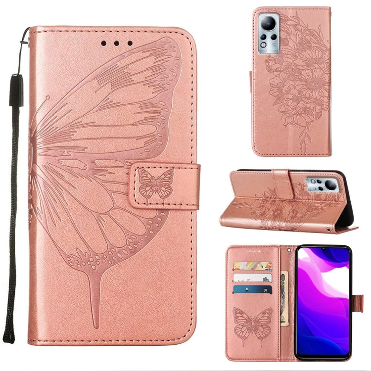 Embossed Butterfly Leather Phone Case, For Infinix Note 11, For Infinix Note 11i, For Infinix Note 11S / Note 11 Pro