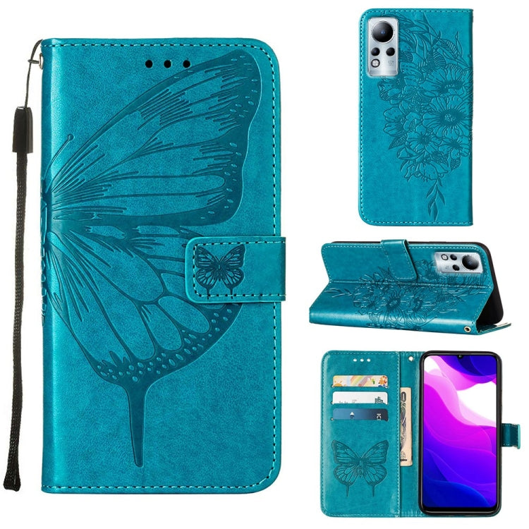 Embossed Butterfly Leather Phone Case, For Infinix Note 11, For Infinix Note 11i, For Infinix Note 11S / Note 11 Pro