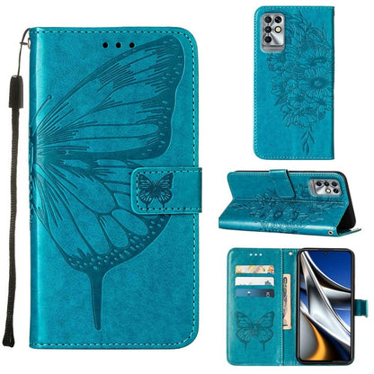 Embossed Butterfly Leather Phone Case, Series 3