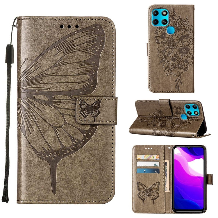 Embossed Butterfly Leather Phone Case, For Infinix Smart 6, For Infinix Zero X Neo, For Infinix Zero X / Zero X Pro