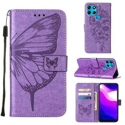 Embossed Butterfly Leather Phone Case, For Infinix Smart 6, For Infinix Zero X Neo, For Infinix Zero X / Zero X Pro