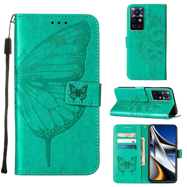 Embossed Butterfly Leather Phone Case, For Infinix Smart 6, For Infinix Zero X Neo, For Infinix Zero X / Zero X Pro