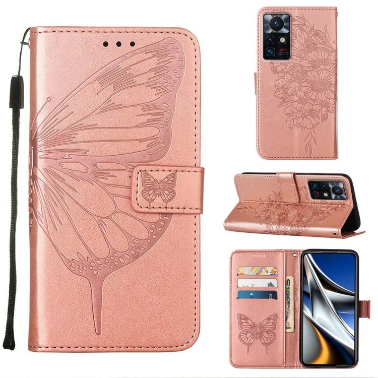 Embossed Butterfly Leather Phone Case, For Infinix Smart 6, For Infinix Zero X Neo, For Infinix Zero X / Zero X Pro