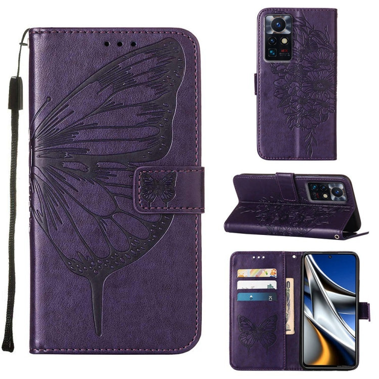 Embossed Butterfly Leather Phone Case, For Infinix Smart 6, For Infinix Zero X Neo, For Infinix Zero X / Zero X Pro