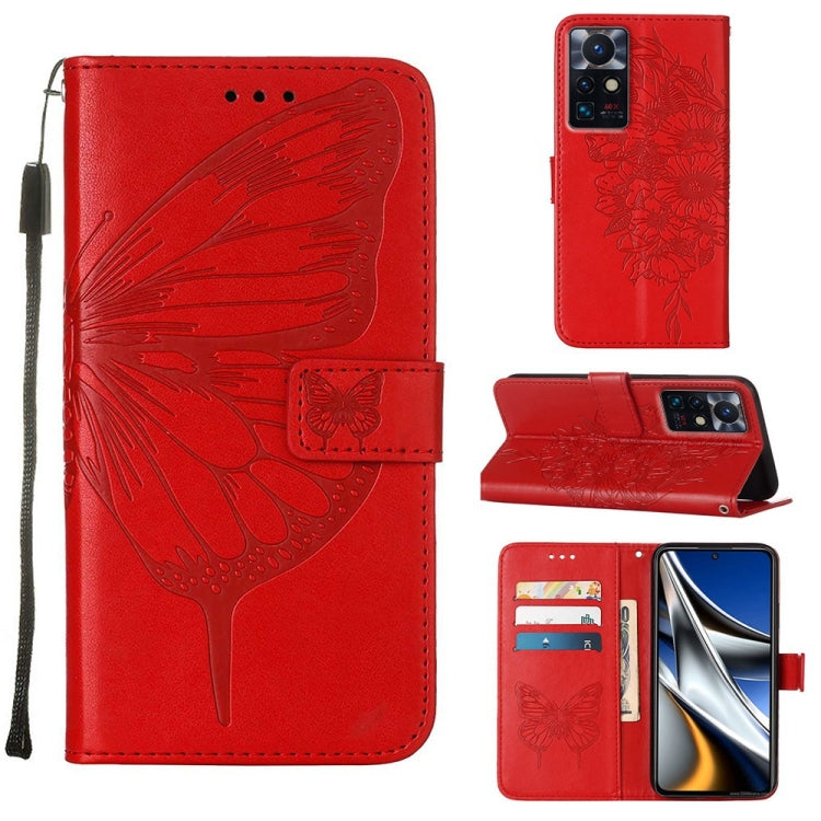 Embossed Butterfly Leather Phone Case, For Infinix Smart 6, For Infinix Zero X Neo, For Infinix Zero X / Zero X Pro
