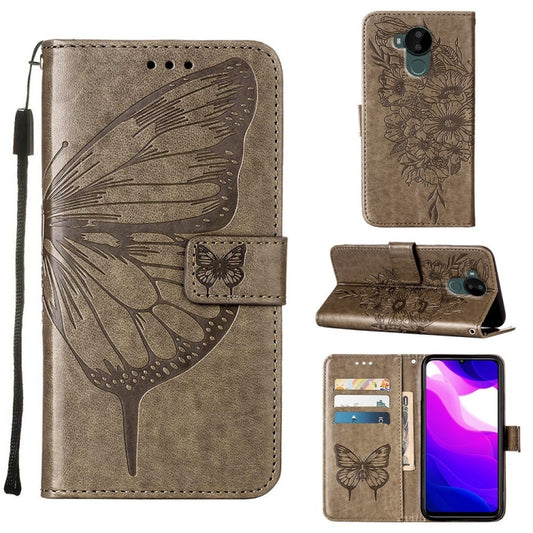 Embossed Butterfly Leather Phone Case, For Nokia C30, For Nokia G21 / G11, For Nokia G50