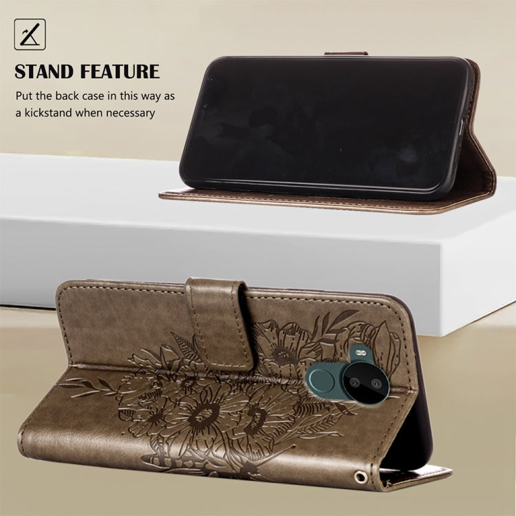Embossed Butterfly Leather Phone Case, For Nokia C30, For Nokia G21 / G11, For Nokia G300
