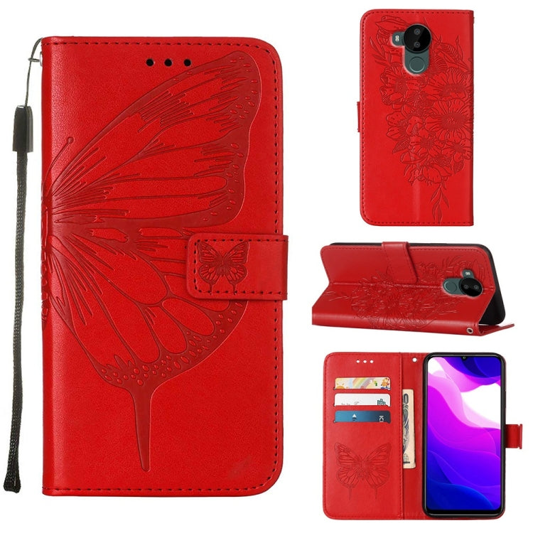 Embossed Butterfly Leather Phone Case, For Nokia C30, For Nokia G21 / G11, For Nokia G300