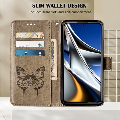 Embossed Butterfly Leather Phone Case, For Tecno Camon 17 Pro, For Tecno Camon 18 Premier, For Tecno Camon 18i