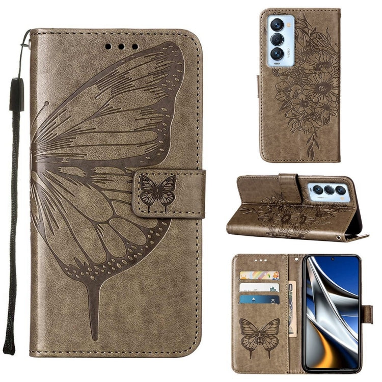 Embossed Butterfly Leather Phone Case