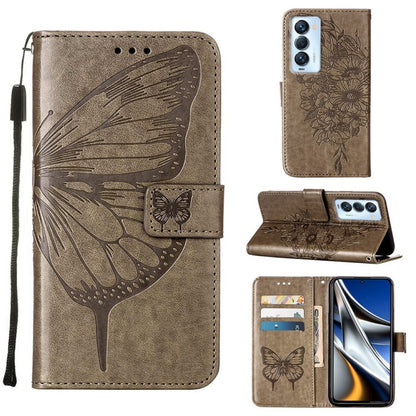 Embossed Butterfly Leather Phone Case