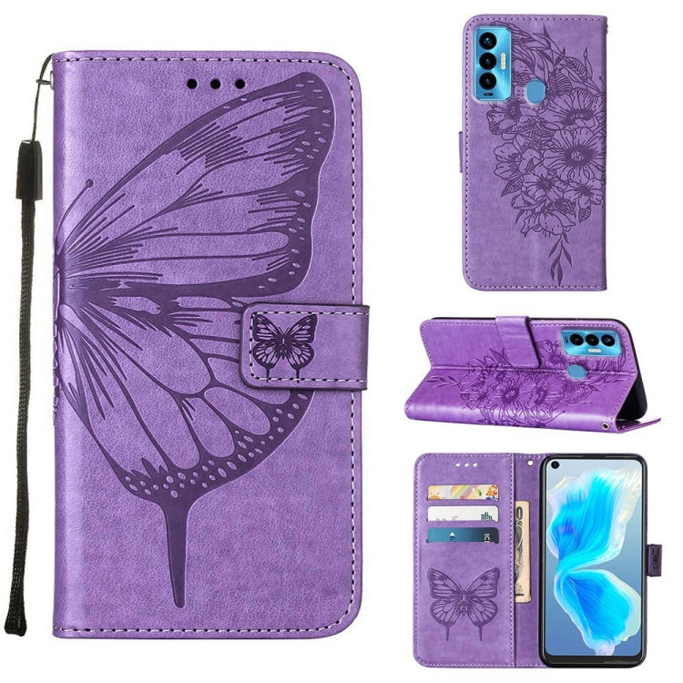 Embossed Butterfly Leather Phone Case