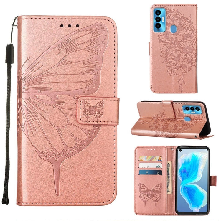 Embossed Butterfly Leather Phone Case