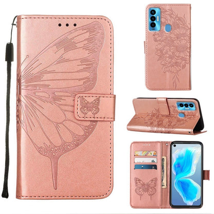 Embossed Butterfly Leather Phone Case