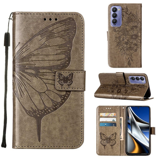 Embossed Butterfly Leather Phone Case