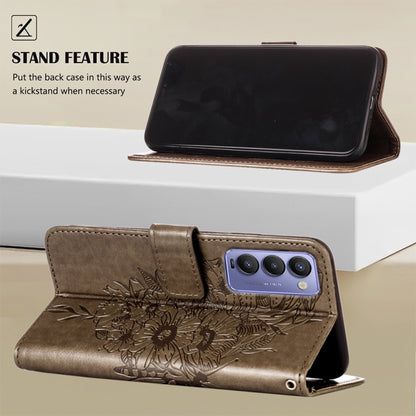 Embossed Butterfly Leather Phone Case