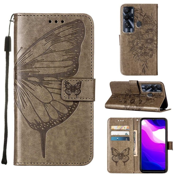 Embossed Butterfly Leather Phone Case