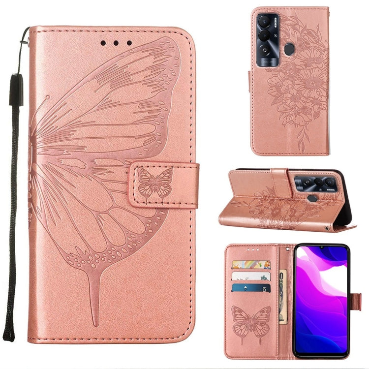 Embossed Butterfly Leather Phone Case