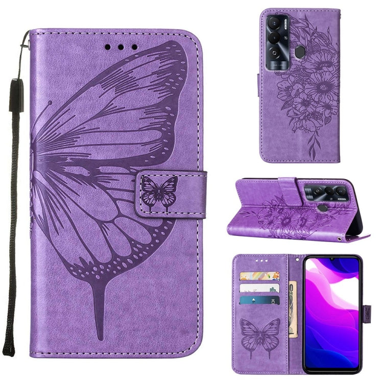 Embossed Butterfly Leather Phone Case