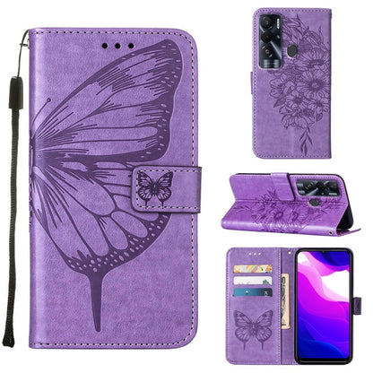 Embossed Butterfly Leather Phone Case