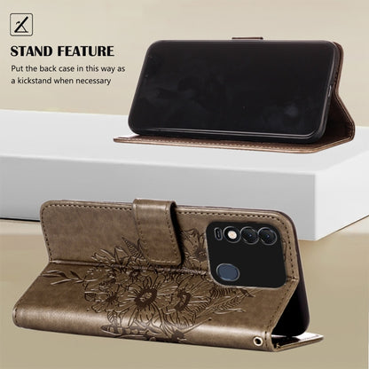 Embossed Butterfly Leather Phone Case, For Tecno Spark 8, For Tecno Spark 8P, For Tecno Spark Go 2020 & 2021/6 Go