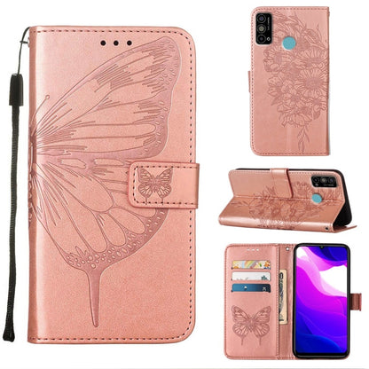 Embossed Butterfly Leather Phone Case, For Tecno Spark 8, For Tecno Spark 8P, For Tecno Spark Go 2020 & 2021/6 Go
