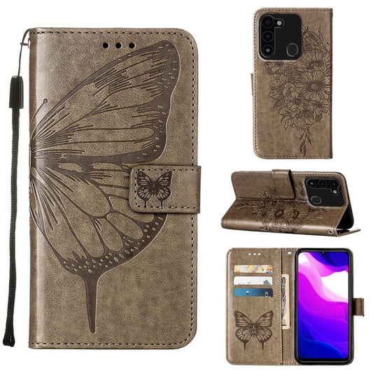 Embossed Butterfly Leather Phone Case