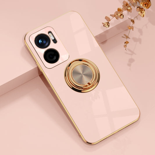 6D Electroplating Full Coverage Silicone Protective Case with Magnetic Ring Holder