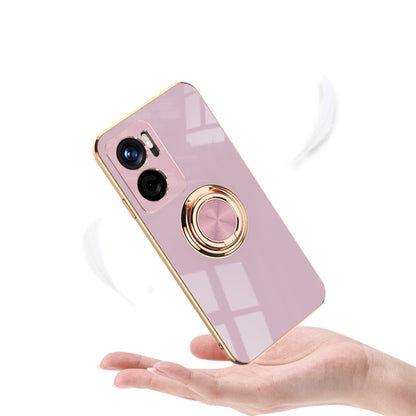 6D Electroplating Full Coverage Silicone Protective Case with Magnetic Ring Holder