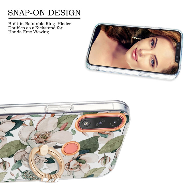 Ring IMD Flowers TPU Phone Case, For Motorola Moto E7 Power /  E7i Power, For Motorola Moto E20 / E30 / E40, For Motorola Moto G Pure, For Motorola Moto G Stylus 2022 4G