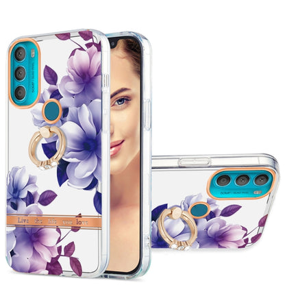 Ring IMD Flowers TPU Phone Case, For Motorola Moto G60 / G40 Fusion, For Motorola Moto G71 5G, For Motorola Moto G200, For Motorola Moto Edge 20