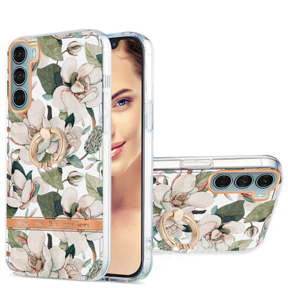 Ring IMD Flowers TPU Phone Case, For Motorola Moto G60 / G40 Fusion, For Motorola Moto G71 5G, For Motorola Moto G200, For Motorola Moto Edge 20