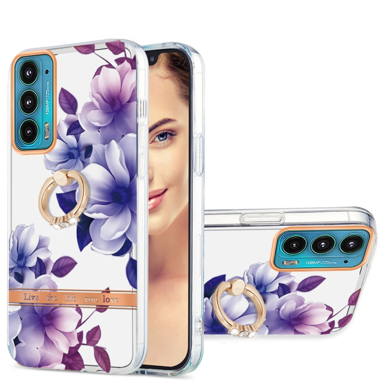 Ring IMD Flowers TPU Phone Case, For Motorola Moto G60 / G40 Fusion, For Motorola Moto G71 5G, For Motorola Moto G200, For Motorola Moto Edge 20