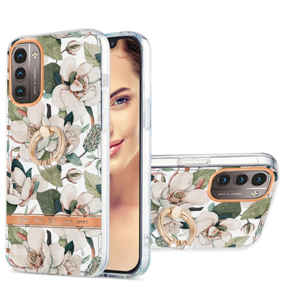 Ring IMD Flowers TPU Phone Case, For Motorola Moto Edge 20 Lite, For Motorola Moto Edge 20 Pro, For Nokia G20 / G10, For Nokia G21 / G11