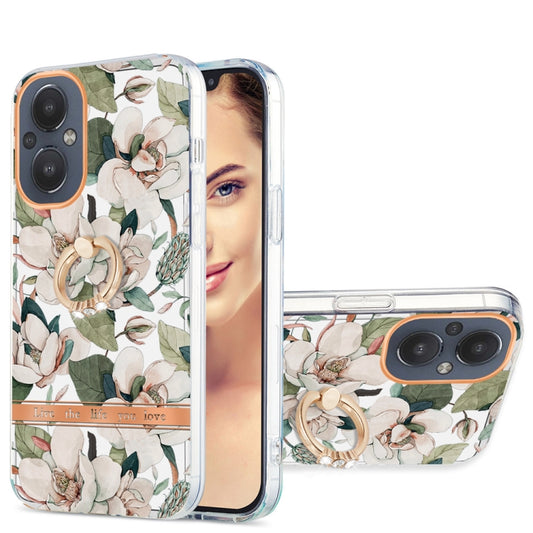 Ring IMD Flowers TPU Phone Case